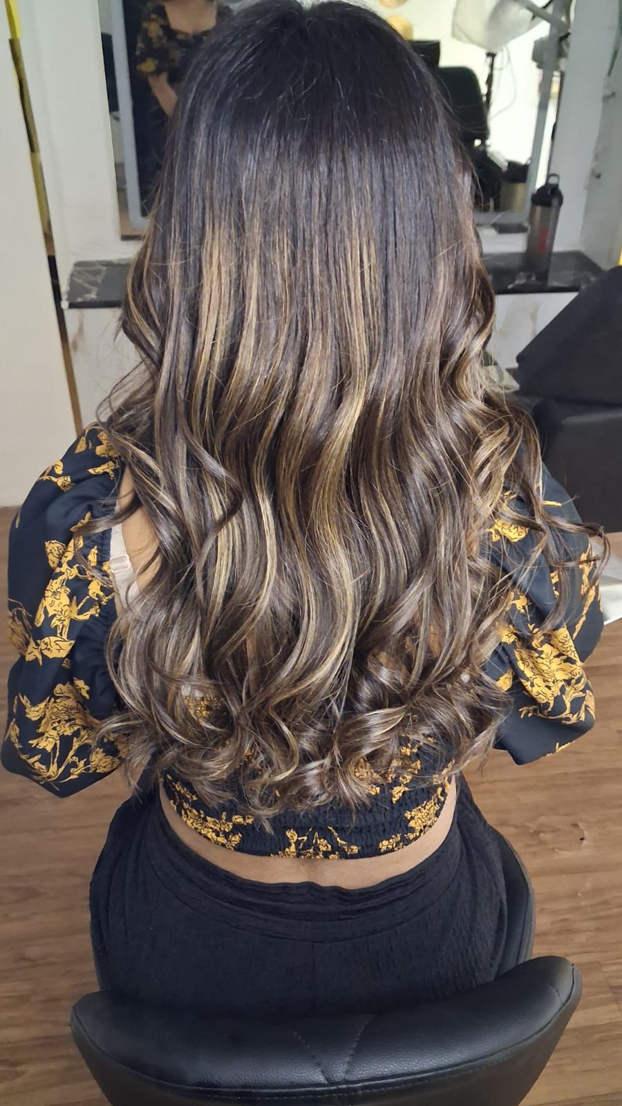 Professional hair color and styling at HMH Aura Beauty